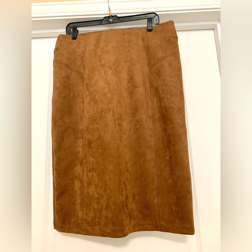 Marc New York Suede Midi Skirt, size L